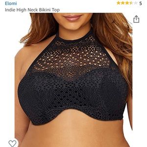 Elomi Indie High Neck Bikini Top